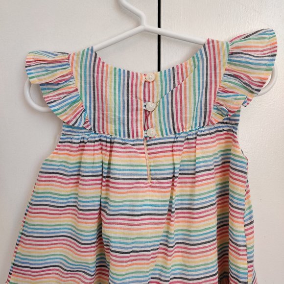 NWT GAP KIDS Rainbow Stripe Dress - Picture 7 of 9